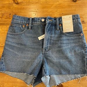 Madewell Jean shorts high rise
